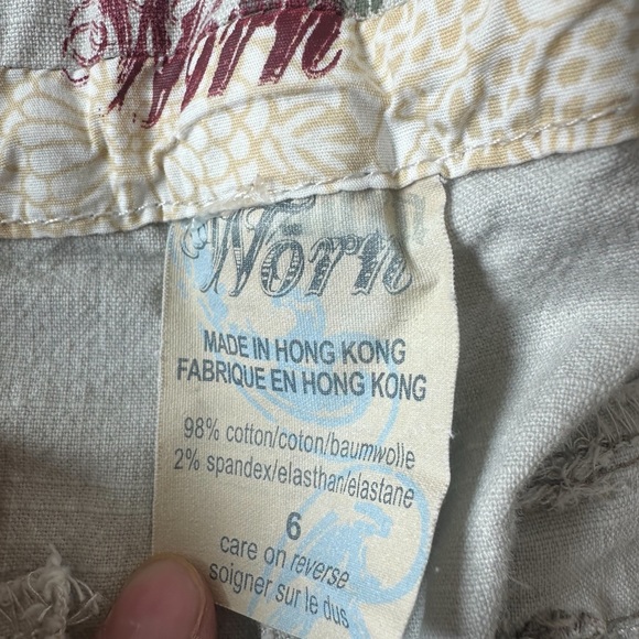 Women’s Well Worn Brand Khaki Capri Pants Cotton Spandex Size 6 - Picture 7 of 11